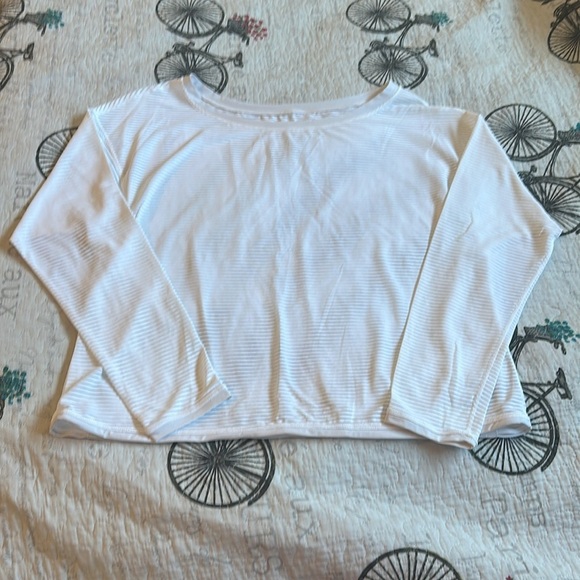 White Striped Women's Top - Picture 9 of 9